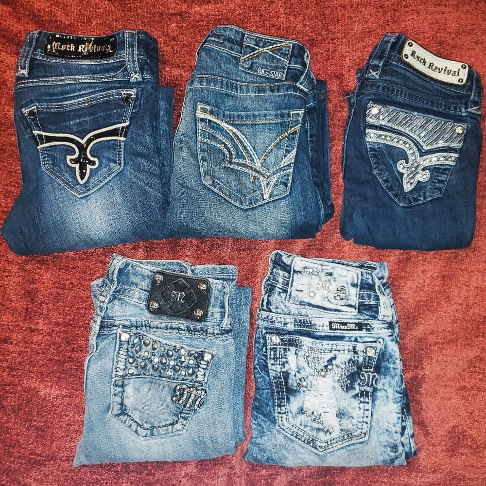5 Pairs | 24 | Rock Revival, Miss Me, & Big Star